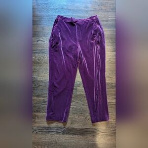 Draper James size L purple velvet pants